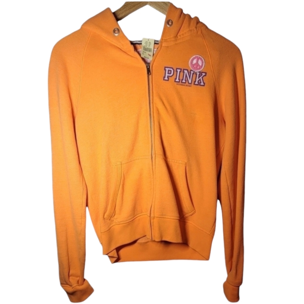 Victoria's Secret Pink Clemson Orange Hoodie RARE